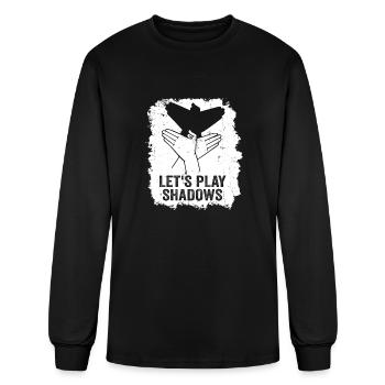 Let's Play Shadows Shadow Puppetry - Men's Long Sleeve T-Shirt - black - Front