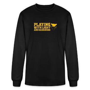 Playing With Light And Darkness Shadow - Men's Long Sleeve T-Shirt - black - Front