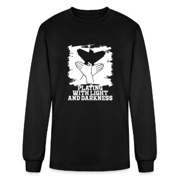 Shadow Puppetry Theater Show Art - Men's Long Sleeve T-Shirt - black - Front