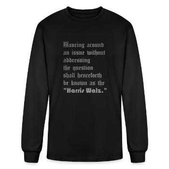 Dancing around an issue without addressing the que - Men's Long Sleeve T-Shirt - black - Front