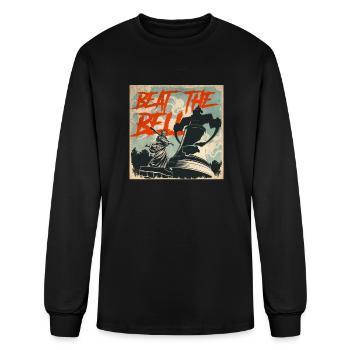 Queen of Liberty use baseball bat to beat the bell - Men's Long Sleeve T-Shirt - black - Front