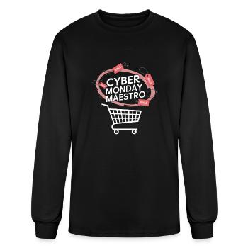 Cyber Monday Maestro Master of Online Deals - Men's Long Sleeve T-Shirt - black - Front