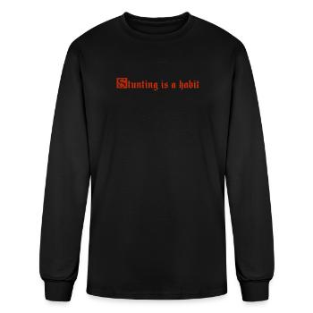 Stunting is a habit - Men's Long Sleeve T-Shirt - black - Front