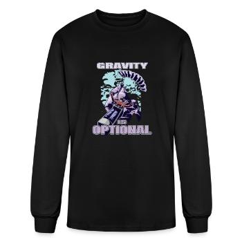Gravity Is Optional - Men's Long Sleeve T-Shirt - black - Front