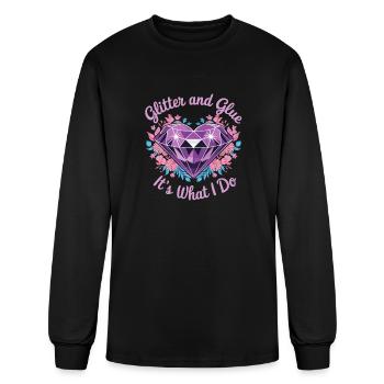Painting Diamonds Diamond Painting Art - Men's Long Sleeve T-Shirt - black - Front