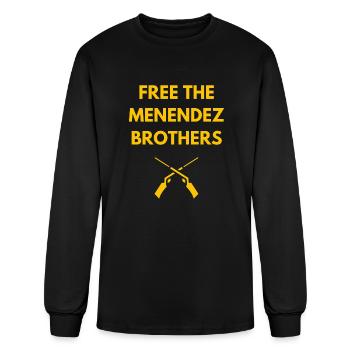 free the Menendez brothers - Men's Long Sleeve T-Shirt - black - Front