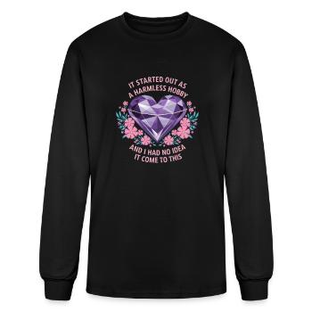 Painting Diamonds Diamond Painting Art - Men's Long Sleeve T-Shirt - black - Front