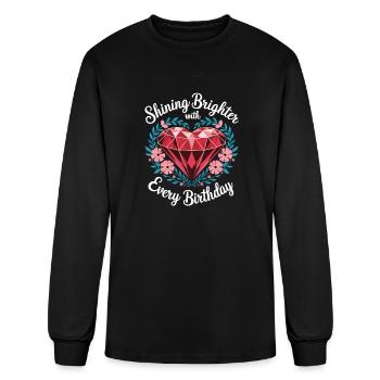 Painting Diamonds Diamond Painting Art - Men's Long Sleeve T-Shirt - black - Front