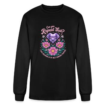 Painting Diamonds Diamond Painting Art - Men's Long Sleeve T-Shirt - black - Front
