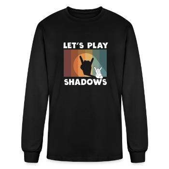 Shadow Puppetry Puppet Show Art - Men's Long Sleeve T-Shirt - black - Front