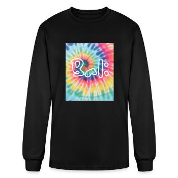 bali Batik - Men's Long Sleeve T-Shirt - black - Front