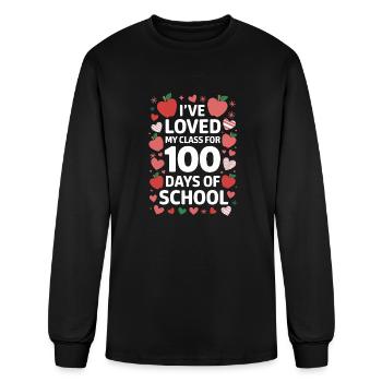 I have loved my class for 100 days of school - Men's Long Sleeve T-Shirt - black - Front