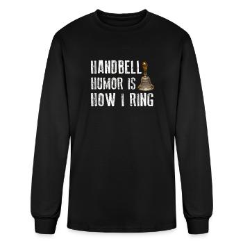 Choir Music Instrument Handbell Choir - Men's Long Sleeve T-Shirt - black - Front
