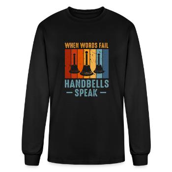 Choir Music Instrument Handbell Choir - Men's Long Sleeve T-Shirt - black - Front