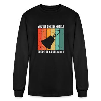 Choir Music Instrument Handbell Choir - Men's Long Sleeve T-Shirt - black - Front