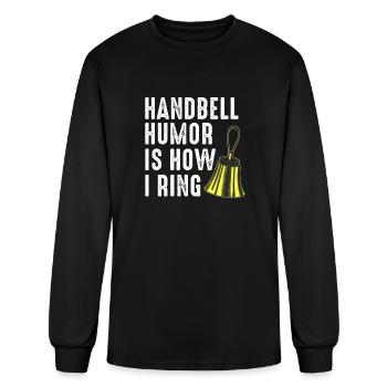 Choir Music Instrument Handbell Choir - Men's Long Sleeve T-Shirt - black - Front