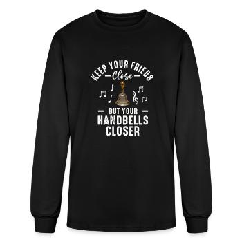 Choir Music Instrument Handbell Choir - Men's Long Sleeve T-Shirt - black - Front