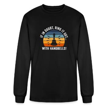 Choir Music Instrument Handbell Choir - Men's Long Sleeve T-Shirt - black - Front