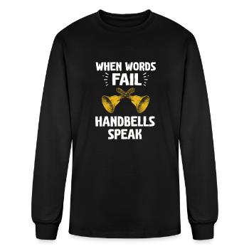 Choir Music Instrument Handbell Choir - Men's Long Sleeve T-Shirt - black - Front