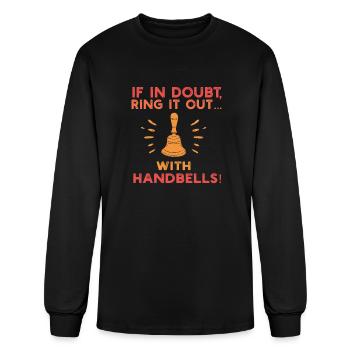 Choir Music Instrument Handbell Choir - Men's Long Sleeve T-Shirt - black - Front