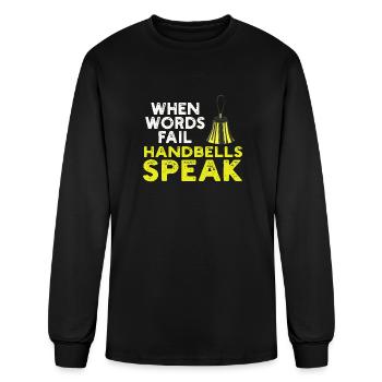 Choir Music Instrument Handbell Choir - Men's Long Sleeve T-Shirt - black - Front