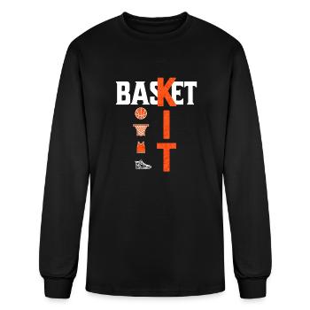 Basket Kit - Men's Long Sleeve T-Shirt - black - Front