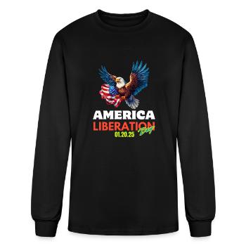 America Liberation Day - Men's Long Sleeve T-Shirt - black - Front