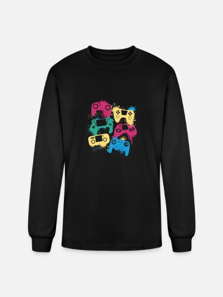 Joysticks - Men's Long Sleeve T-Shirt - black