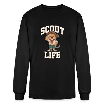 Scout Leader Scouting Camping Adventure - Men's Long Sleeve T-Shirt - black - Front