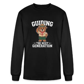 Scout Leader Scouting Camping Adventure - Men's Long Sleeve T-Shirt - black - Front
