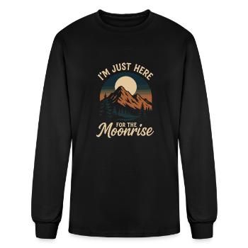 Moon Lover Celestial Sky Gazer Lunar Phase Magic - Men's Long Sleeve T-Shirt - black - Front