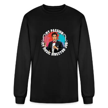 Music Director My Passion My Music Lover Musician - Men's Long Sleeve T-Shirt - black - Front
