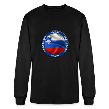 Slovenia - Men's Long Sleeve T-Shirt - black - Front