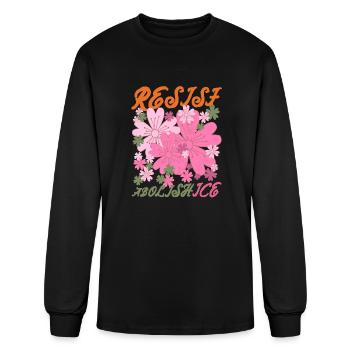 Abolir la protestation rétro de l’ICE - T-shirt à manches longues Homme - noir - Devant