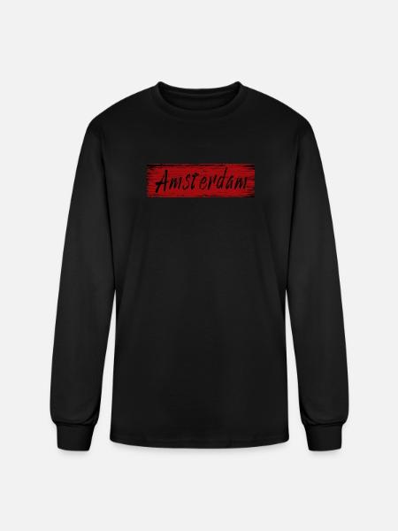 Amsterdam - Men's Long Sleeve T-Shirt - black