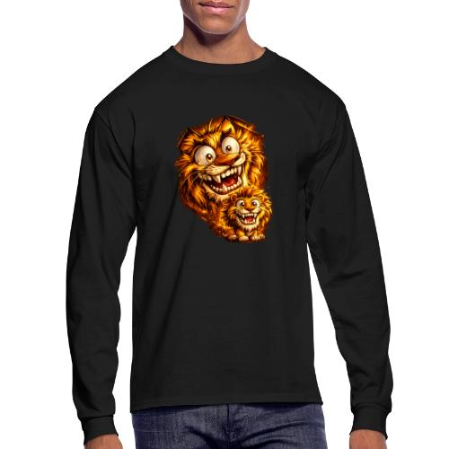 Crazy Double Lion Streetwear - Men's Long Sleeve T-Shirt