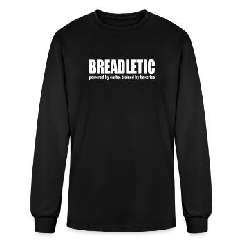 Breadletic : Course Fusion Carbs de Bakery Fitness - T-shirt à manches longues Homme - noir - Devant