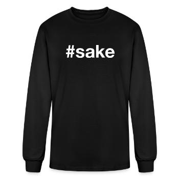 Sake Hashtag - Men's Long Sleeve T-Shirt - black - Front