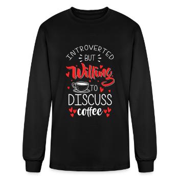 Barista Cafe Coffee Lover - Men's Long Sleeve T-Shirt - black - Front