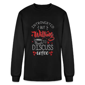 Barista Job Latte Macchiato Morning Grouch - Men's Long Sleeve T-Shirt - black - Front