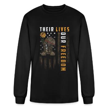 War Infantry Peace - Men's Long Sleeve T-Shirt - black - Front