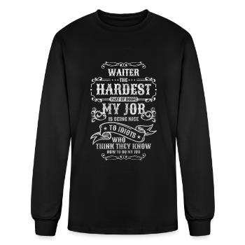Waitress Professional Service Gastronomy - Men's Long Sleeve T-Shirt - black - Front