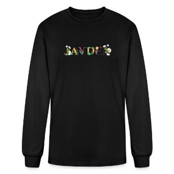 Jayden  - Men's Long Sleeve T-Shirt - black - Front