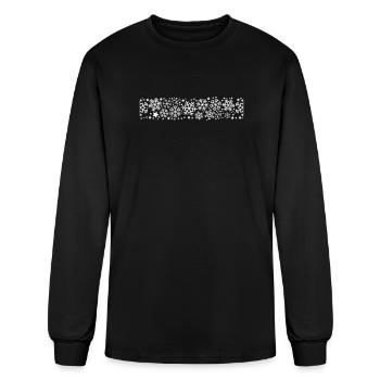 Winter Snowflakes - Men's Long Sleeve T-Shirt - black - Front