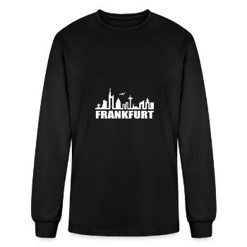 Frankfurt Skyline Downtown FFM Pencil Gift - Men's Long Sleeve T-Shirt - black - Front