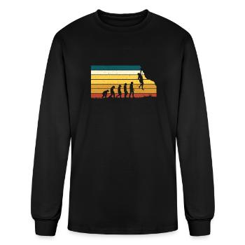 Evolution Climbing - Men's Long Sleeve T-Shirt - black - Front