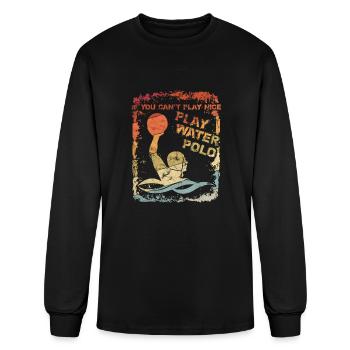 Water polo water polo gift swimmer - Men's Long Sleeve T-Shirt - black - Front