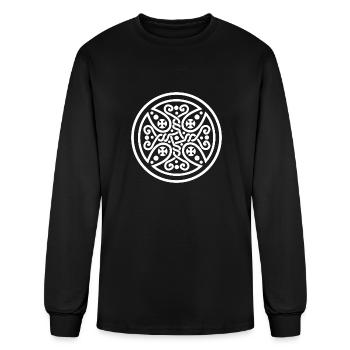 Celtic Symbols Shield Knot - Gift Idea - Men's Long Sleeve T-Shirt - black - Front