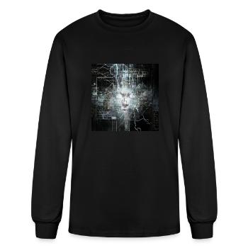 Mystic Face - Men's Long Sleeve T-Shirt - black - Front