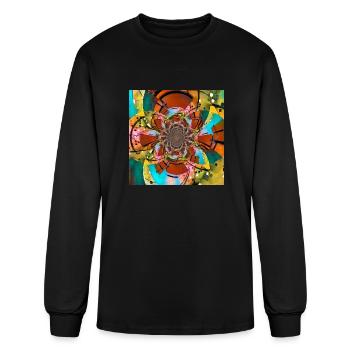 Optical Illusion - Men's Long Sleeve T-Shirt - black - Front